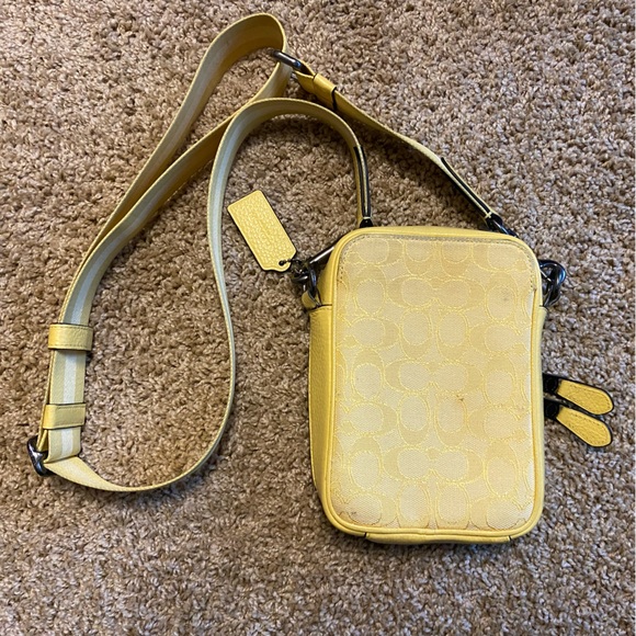 COACH Stanton Crossbody In Signature Jacquard Unisex Travel Bag Zip Closure - Picture 4 of 16